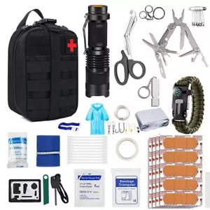 Tactical Trauma First Aid Kit Home Emergency Medical Supplies RV Kit IFAK EMT - Picture 1 of 21