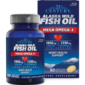 21st Century Alaska Wild Fish Oil Mega Omega-3 90 Sgels - Picture 1 of 1