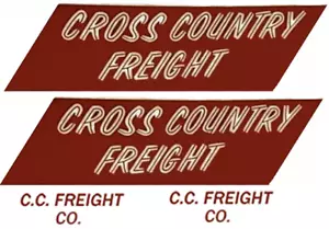 water slide decal for Tonka cross country freight decal 8.7" by 2.3" W/TRACKING - Picture 1 of 1