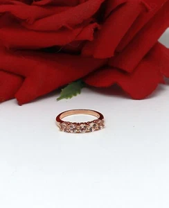 Sterling Silver NWOT JTV Vermeil & Morganite Ring Size 8 2.77g CAT RESCUE - Picture 1 of 2
