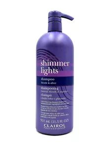 Clairol Shimmer Lights Color-Enhancing Shampoo For Blonde & Silver 31.5 oz - Picture 1 of 1