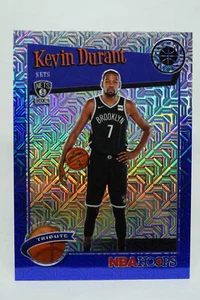 2019-20 NBA Hoops Premium Stock Kevin Durant Tribute Blue Mojo 92/99 Nets #284 - Picture 1 of 2