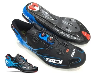 Neu Sidi Shot Fahrradschuhe, Matt Schwarz Hellblau, EU41-42 - Bild 1 von 1