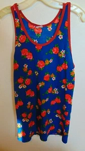 1970's VINTAGE MACH ll by ARROW (L42-44) TANG TOP FLOWERS NICE CONDITION!! - Picture 1 of 7