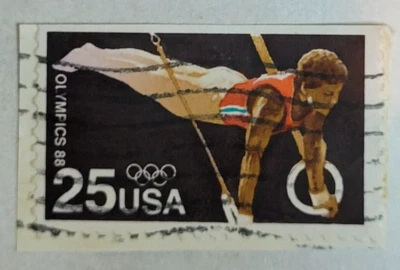 U.S. Postage Stamp ~ 1988 Summer Olympics ~ c.1988 ~ 25¢ Stamp ~ Used/Posted -01 - Image 1 of 4