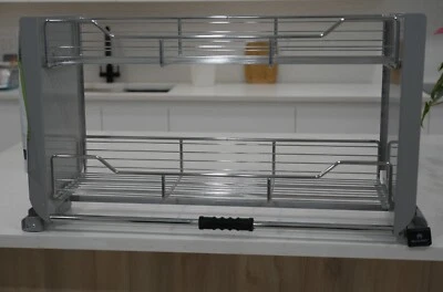 Rev-A-Shelf 5PD-36CRN 36in 2-Tier Pull-Down Shelving System - Polished Chrome - Image 1 of 4