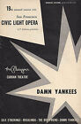 Bobby Clark "DAMN YANKEES" Adler & Ross / Bob Fosse 1956 San Francisco Playbill