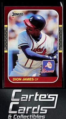 Dion James 1987 Donruss Opening Day #44 Atlanta Braves - Image 1 of 2