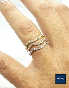 Anello Donna in argento 925 fedina eternity di zirconi bianchi - Foto 1 di 15