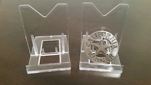 *3 Ajustable 3-1/8" Soporte de Pantalla Caballete Bomberos Policía EMT Rescate Militar Insignia - Imagen 1 de 3