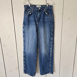 Reformation Jeans Val 90s Jeans Mid Rise Straight With Snaps Size 29 - Picture 1 of 12
