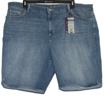 NWT Vanderbilt Women Bermuda Short 24W Classic Ris 10" Inseam Denim Jean Stretch - Image 1 of 4