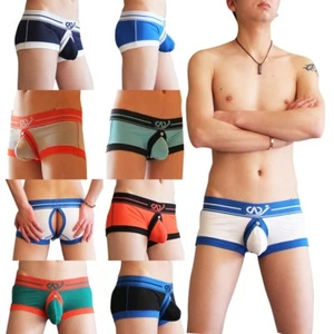 AU Sexy Men Boxer Briefs Swim Buckled Pouch Shorts Trunk Gay Underpant Underwear - Picture 1 of 50