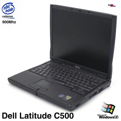 Dell Latitude C500 Notebook Laptop Windows 98 Parallel Lpt Celeron 900MHz 256MB - Image 1 of 4