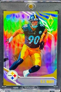 T.J. Watt RARE ROOKIE SILVER REFRACTOR PRIZM INVESTMENT CARD SSP PANINI ROY MINT - Picture 1 of 6