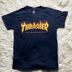 Thrasher Men T-Shirt Small black Logo Graphic Skateboard Magazine Short Sleeve - Picture 1 of 7
