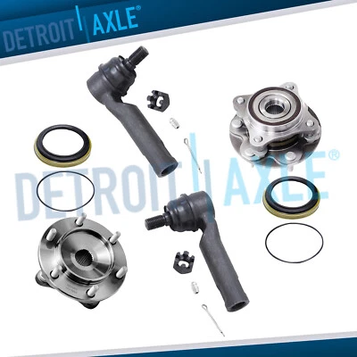 Kit de hastes de amarração externas de cubo e rolamento de roda dianteira 4 peças para 2005-2015 Toyota Tacoma 4WD - Imagem 1 de 4
