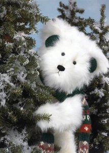 Cute HOLIDAY CHRISTMAS Card, White Teddy Bear by The Boyds Collection 2010 +✉ - Picture 1 of 6