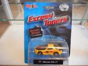 Maisto Ecess Tuners Mazda RX-7 in Yellow on Blister - Imagen 1 de 2