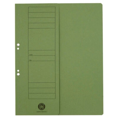 20 x Ösenhefter Falken grau A4, halber Vorderdeckel Kaufmännische Heftung B.1