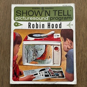 Vtg Robin Hood Show ‘N Tell Picturesound Program Record & Film Strip 1964 - Imagen 1 de 2