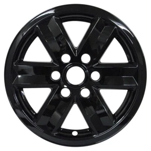 GLOSS BLACK WHEEL SKIN SET 17" FOR 2015-2023 FORD F-150 XLT - Picture 1 of 6