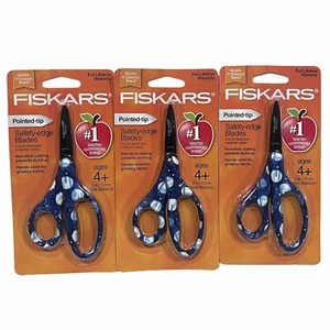 (3) Fiskars Diseño de Planetas Espaciales Niños Tijeras Escolares Punta Puntera Borde de Seguridad - Imagen 1 de 12