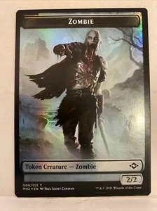 1x Clue Token (014) Zombie Token Foil - Modern Horizons 2 MTG Near Mint/M - Foto 1 di 4