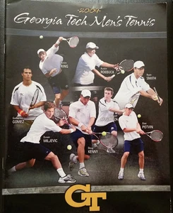 2009 Georgia Tech gelbe Jacken Herren Tennis Media Guide - Bild 1 von 1