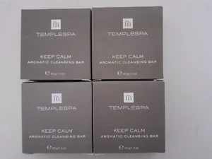 4 x Temple Spa 40g Keep Calm Aromatic Soap Cleansing Bars Templespa Gym