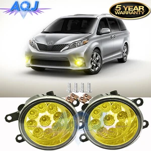 Fit 2011-2017 Toyota Sienna Pair Bumper yellow LED Fog Light Lamp Replacement - Bild 1 von 8