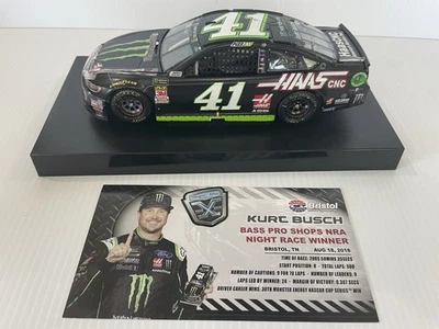 Monster Energy Haas Automation 2018 Kurt Busch #41 Bristol Win Fusion Foto 1 de 4