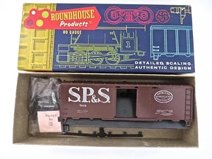 HO Roundhouse 1057 Diecast Base Spokane Portland Seattle SP&S 40' Box Car Kit - Picture 1 of 3