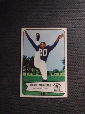 1954 Bowman #50 GEORGE TALIAFERRO  Baltimore Colts Centered Vgx  Item B - Image 1 of 2