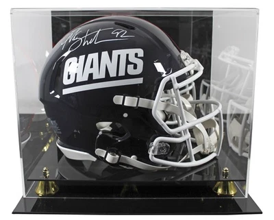 Giants Michael Strahan Signed 1981-99 TB F/S Speed Proline Helmet W/ Case BAS W - Image 1 of 4