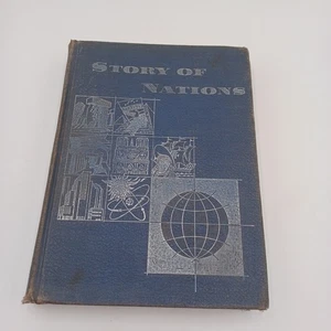 Story Of Nations Rogers, Adams, Brown 1956 Hardcover Vintage Textbook  - Imagen 1 de 10