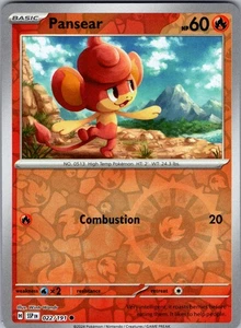 Pansear 22/191 Surging Sparks Reverse Holo Common Pokemon NM - Bild 1 von 2