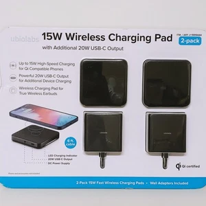 Ubiolabs 15W Wireless Charging Pad W/ Additional 20W USB-C Output 2-pack - Picture 1 of 4