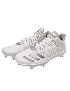 Adidas Tacchetti Baseball Afterburner Uomo Bianco Argento Punte Metallo Taglia 7,5 - Foto 1 di 15