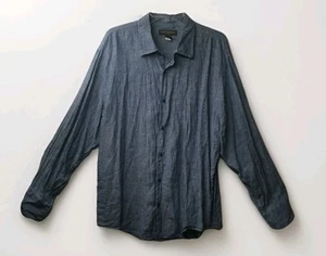 Banana Republic Langarm Hemd mit Knopfleiste 100% Leinen Größe XL 17-17,5 Herren - Bild 1 von 8
