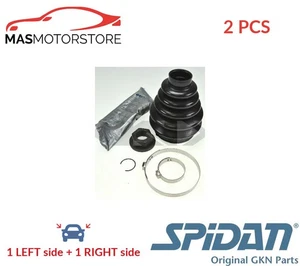 CV JOINT BOOT KIT PAIR FRONT RIGHT LEFT WHEEL SIDE SPIDAN 20321 2PCS I NEW - Picture 1 of 5