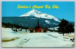 Vintage Postcard C7, Solider's Chapel Big Sky. Bozeman, Montana - Picture 1 of 2