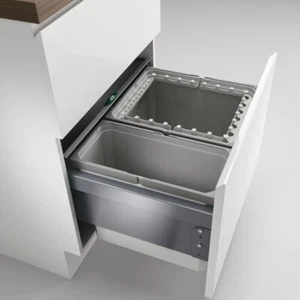 Cox® Base 360 R/600-2, Abfallsammler für Frontauszüge, hellgrau, H 360 mm - Bild 1 von 2