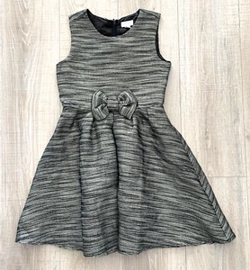 The Children's Place Black Gold Sleeveless Formal Party Dress Girls Size 10 - Picture 1 of 6