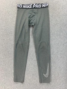 Nike Dri Fit Full Length Compression Leggings (Girl's Medium) Silver - Picture 1 of 11