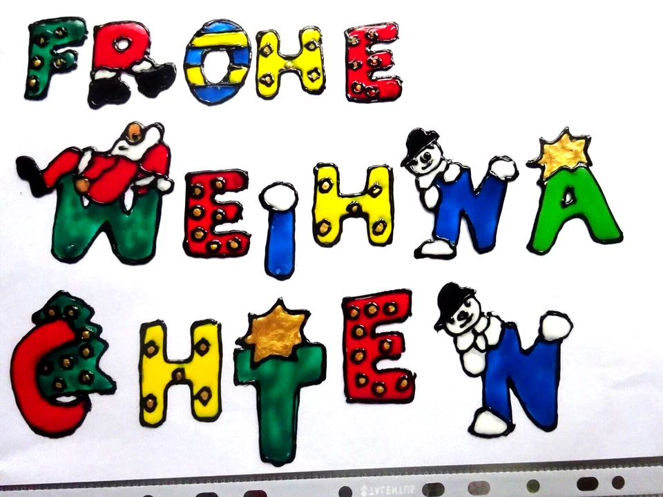 Gabis Window Color Bilder - Deko Weihnachten  - Frohe Weihnachten -- - Bild 1 von 1