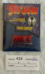 Spawn Power Booster Card Power Cardz Pack Caliber Game Systems Todd McFarlane416 - Picture 1 of 7