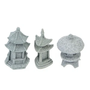 Sandstone Decor Japanese Statue Artificial Model Japanese Garden Lanterns - Picture 1 of 12