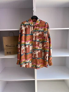 Camisa vintage Gianni Vialli multicolor con botones - Imagen 1 de 10