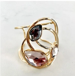 Large Swarovski unique cuff bracelet - Picture 1 of 8